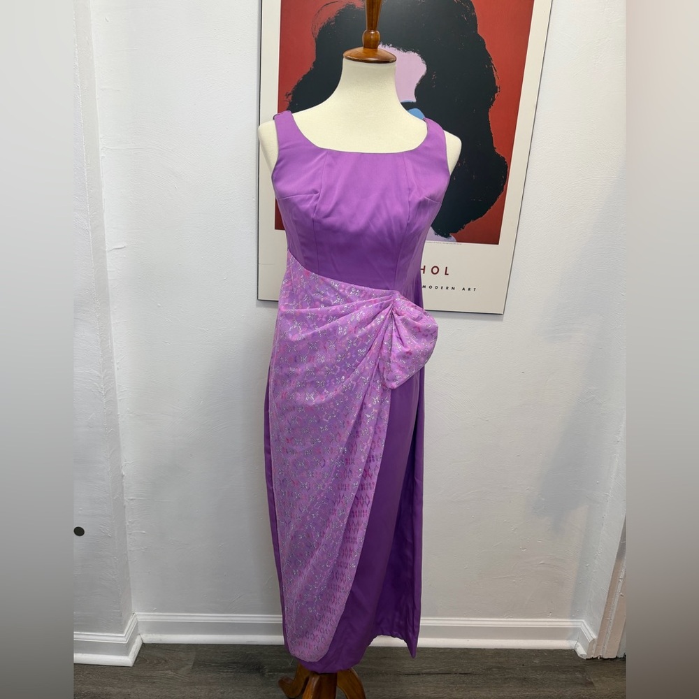 Vintage Lavender and Lilac Evening Dress